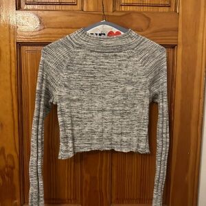 St. John's Bay Heather Gray Crop Top